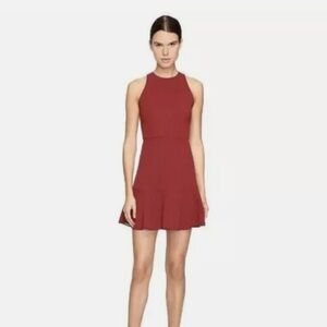 Theory Black Cherry Felicitina Bonded Double Crepe Dress - Size 2 - NWT